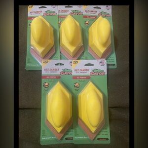 Lot of 5 Gator 7186 Zip Hex Sander Detail Sanding Kits w/ Tough Sandpaper NEW